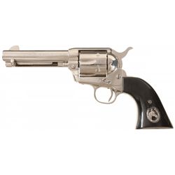 Second Generation Colt Single Action Army Revolver with Horn Grips
