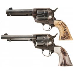 Two Second Generation Colt Single Action Army Revolvers