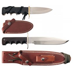 Two Randall Knives with Sheaths