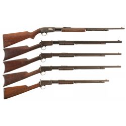 Collector's Lot of Five Winchester Slide Action Rifles
