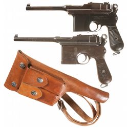 Two Broomhandle Semi-Automatic Pistols