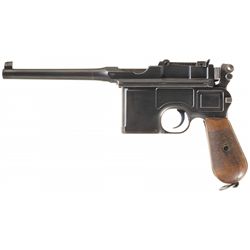 Nazi Proofed Mauser Model 1896 Broomhandle Semi-Automatic Pistol