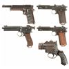 Image 1 : Four Semi-Automatic Pistols and a Flare Gun