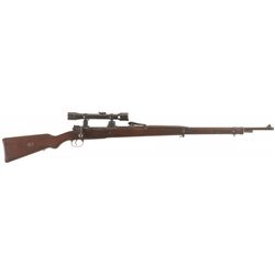 Mauser Gewehr 98 Bolt Action Sniper Rifle with Turret-Mounted Hildeshein Rudiger Sniper Scope