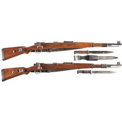 Collector's Lot of Two German Model 98 Bolt Action Rifles