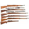 Image 1 : Four Military Bolt Action Rifles, One Receiver and One Air Rifle