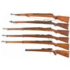 Image 2 : Four Military Bolt Action Rifles, One Receiver and One Air Rifle