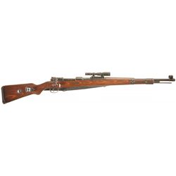 World War II Mauser "ar/42" Code 98K Bolt Action Sniper Rifle with Scope