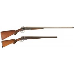 Two Side by Side Hammer Shotguns