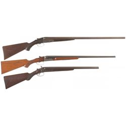 Three Side by Side Shotguns