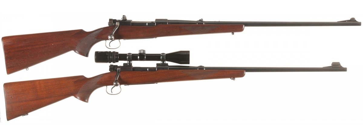 Collector's Lot of Two Winchester Model 54 Bolt Action Rifles