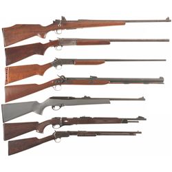 Six Rifles and One Shotgun