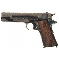 Engraved U.S. Colt Model 1911 Semi-Automatic Pistol