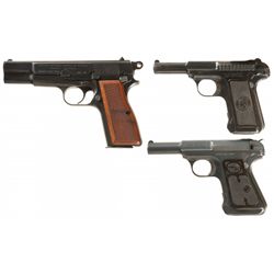 Three Semi-Automatic Pistols