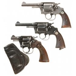 Three Colt Double Action Revolvers