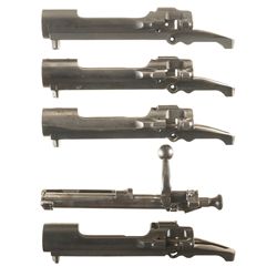 Four Model 1903 Receivers One with Bolt