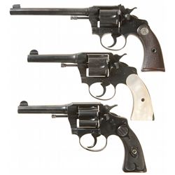 Collector's Lot of Three Colt Double Action Revolvers