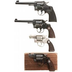 Four Colt Double Action Revolvers
