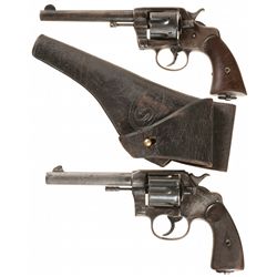 Collector's Lot of Two U.S. Military Colt Double Action Revolvers