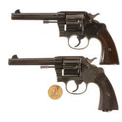 Two Colt New Service Double Action Revolvers
