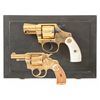 Image 1 : Two Gold Washed Colt Double Action Revolvers