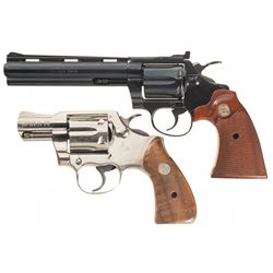Two Colt Double Action Revolvers