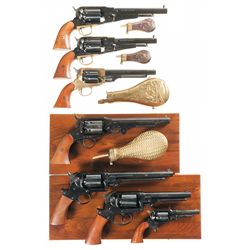 Seven Reproduction Percussion Revolvers