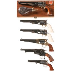 Six Reproduction Percussion Revolvers