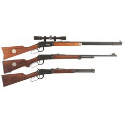 Three Winchester Lever Action Long Guns