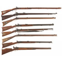 Eight Black Powder Longarms with Accessories