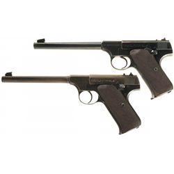 Two First Series Woodsman Target Model Semi-Automatic Pistols