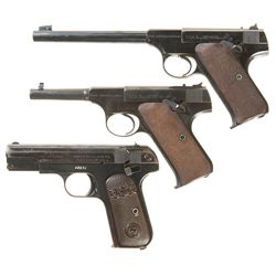 Collector's Lot of Three Colt Semi-Automatic Pistols