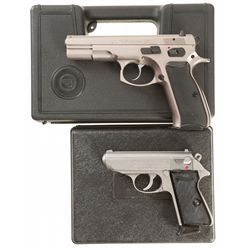Two Semi-Automatic Pistols with Factory Cases