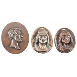 Two Russell and One Schrady Small Oval Bronze