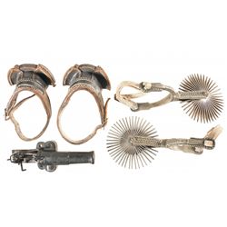 One Signal Cannon and Two Pair of Spurs