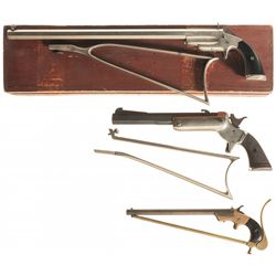 Two Single Shot Pistols and One Single Shot Rifle