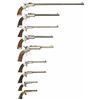 Image 2 : Eight Single Shot Pistols and One Pocket Rifle
