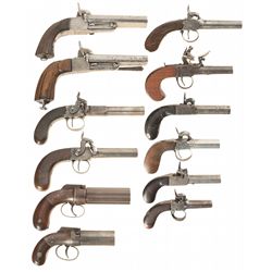 Twelve Antique Handguns