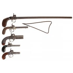 Five Percussion Pistols