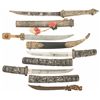 Image 1 : Four Knives and a Gilt Accented Figural Letter Opener