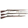 Image 1 : Two Black Powder Muskets  and One Springfield Model 1884 Trapdoor Rifle
