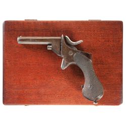 British Proofed Single Shot Rimfire Pistol with Case