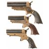 Image 1 : Collector's Lot of Three Sharps Pepperbox Pistols