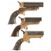 Image 2 : Collector's Lot of Three Sharps Pepperbox Pistols
