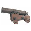 Image 1 : U.S. Marked Cast Iron Cannon on Wood Carriage