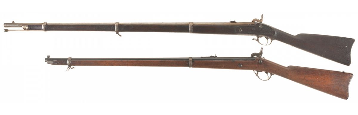 Two U.S. Springfield Model 1864 Percussion Rifle-Muskets