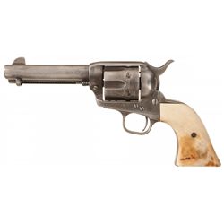 First Generation Colt Single Action Army Revolver with Stag Grips