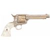Image 2 : Engraved Antique Colt Single Action Army Revolver with Pearl Grips