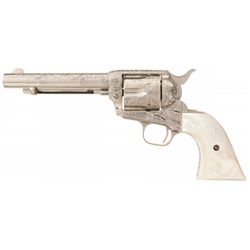 Engraved Colt Single Action Army Revolver