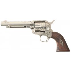 Engraved Colt Single Action Army Revolver